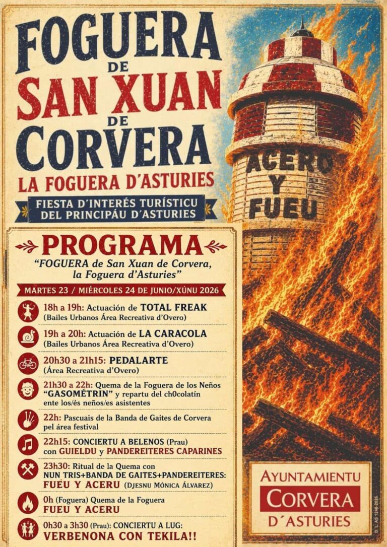 Hoguera de San Juan en Corvera